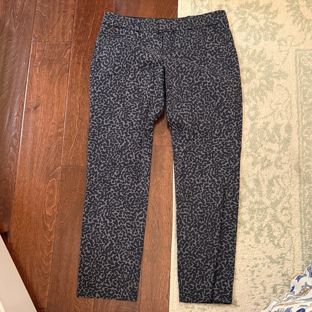 Chic Animal Print Trousers by Banana Republic Factory